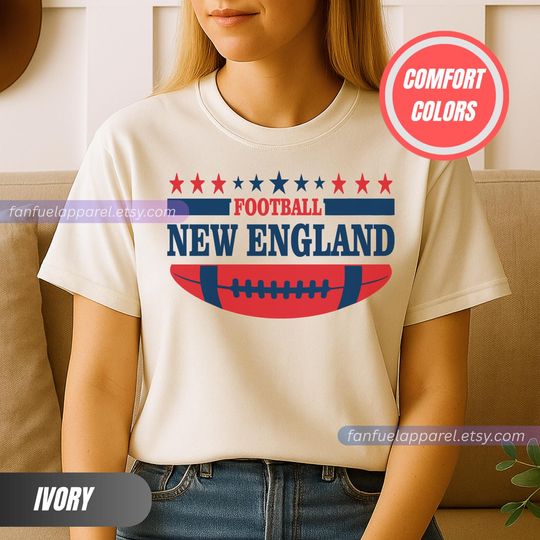 Discover New England Football Team Patriots T-Shirt, Game Day Outfit, Gift for Football Lovers
