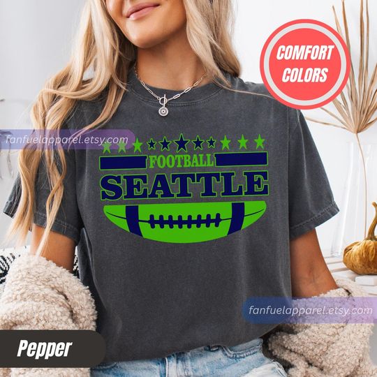 Discover Seattle Football Team Seahawks T-Shirt, Game Day Outfit, Gift for Football Lovers