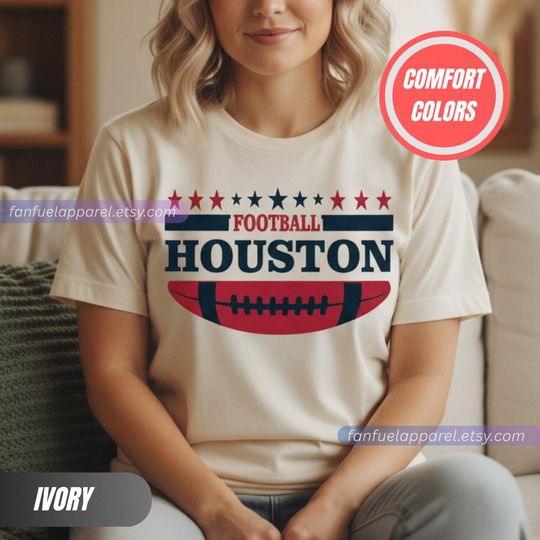 Discover Houston Football Team Texans T-Shirt, Game Day Outfit, Gift for Football Lovers