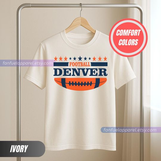 Discover Denver Football Team T-Shirt, Game Day Outfit, Gift for Football Lovers
