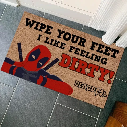 Discover Funny Door Mat, Super Hero Mat, Funny Deadpool Doormat.
