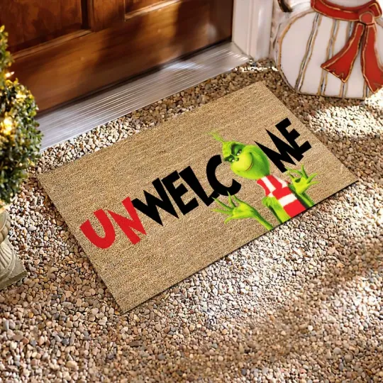 Discover Funny funny character Unwelcome Mat, funny character Christmas Doormat