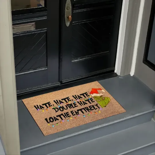 Discover Hate Hate Hate Loathe Entirely, Funny funny character Welcome Doormat