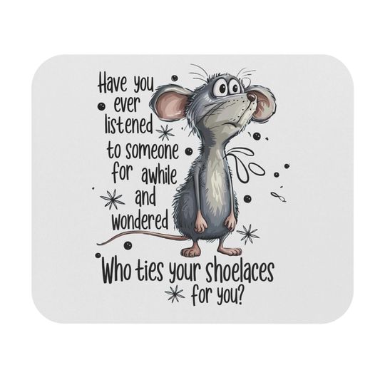 Discover Whimsical Animal Quote Mouse Pad