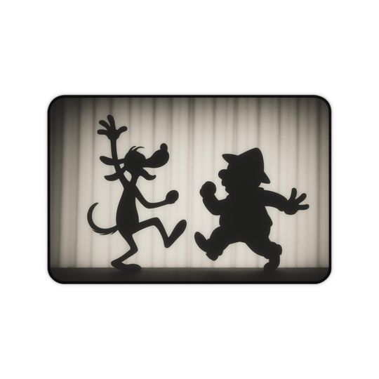 Discover Playful Cartoon Desk Mat with Dancing Figures for Vibrant Workspace Decor