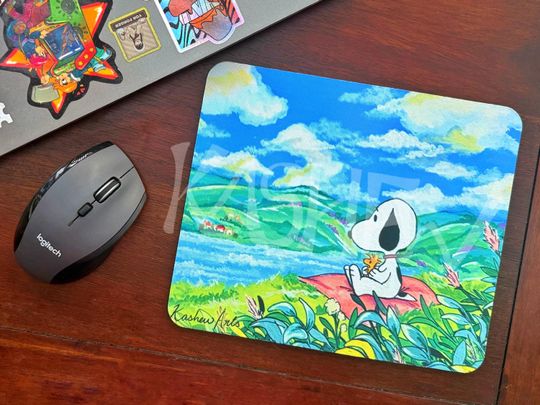 Discover Anime Beagle Mouse Pad Desk Mat Electronics Accessories