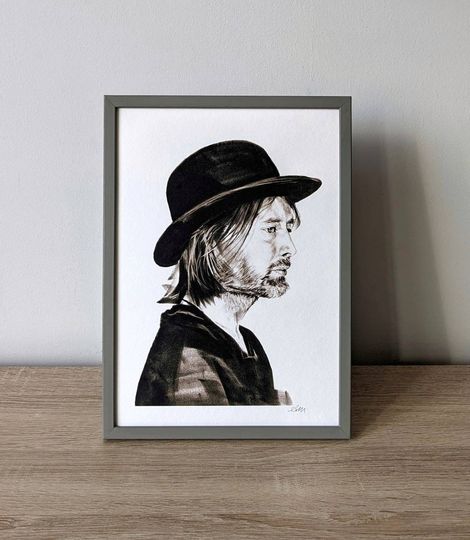 Art Print Music Thom Yorke Art for Music Lover Gift Idea Radiohead