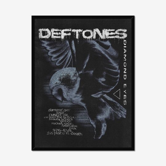 Deftone "Diamond Eyes" Poster - Y2K Grungy Shoegaze Wall Decor for Collectors