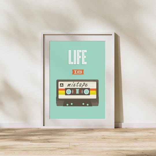 Radiohead Poster  Retro Radio Wall Art, Thom Yorke Music Print