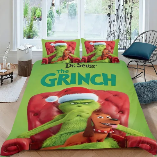 Discover 3-Piece Bedding Set with Fun Character Duvet Cover