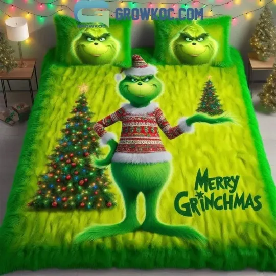 Funny Christmas Light Character Bedding Set