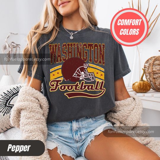 Discover Washington Football Vintage Style Comfort Colors T-Shirt,Washington Crewneck Commander Sweater,Washington Fan Gift,Washington Shirt FTA21