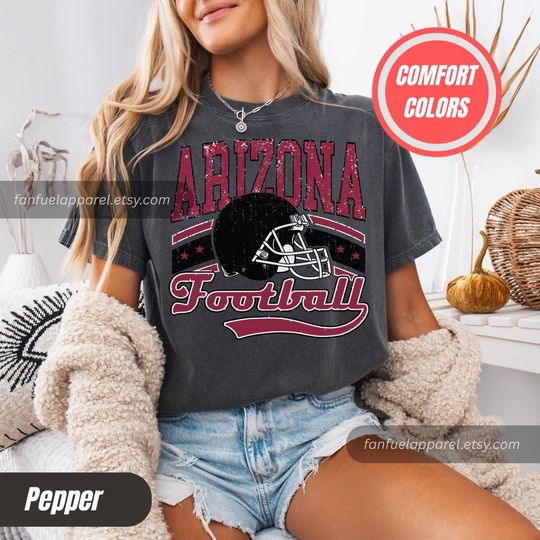 Arizonna Football Team Cardinal T-Shirt, Game Day Outfit, Gift for Football Lovers