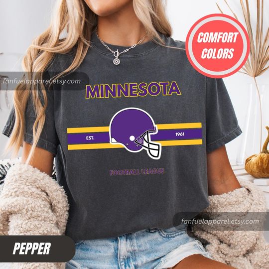 Discover Minnesota Football Team Vikings T-Shirt, Game Day Outfit, Gift for Football Lovers