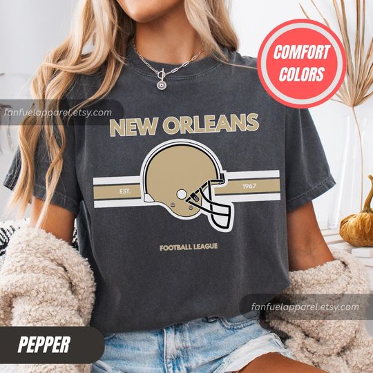 Discover New Orleans Football Team Saint T-Shirt, Game Day Outfit, Gift for Football Lovers