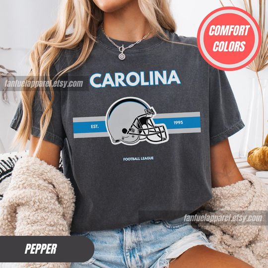 Discover Carolina Football Team Panther T-Shirt, Game Day Outfit, Gift for Football Lovers
