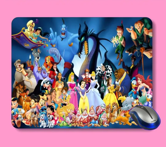 Mickey Mouse Disney Characters Computer Mouse Pad