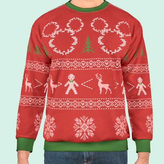 Discover Disney Ugly Christmas Sweatshirt - Reindeers Are Better Than People - Subtle Disney Holiday Party Sweater - Frozen Sven Sweatshirt
