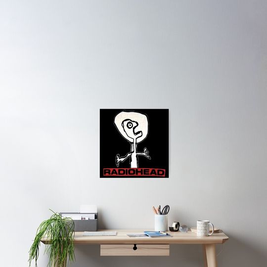 Discover Radiohead Poster Cool Rock Band Graphic Wall Artwork