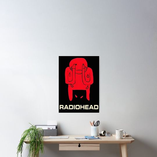 Radiohead Poster Vintage Album Inspired Wall Art