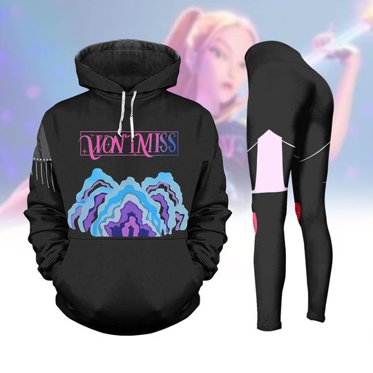 Discover Mira Kpop Demon Hunter Cosplay Shirt, Zoey Rumi Mira Costume For Halloween, Huntrix Girl Hoodie Legging Set, Halloween Costume Clothing