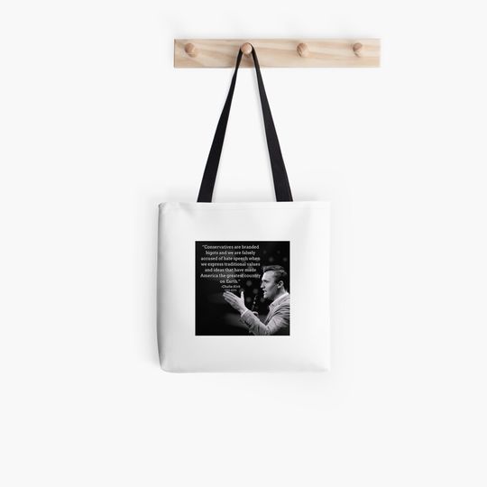Discover Charlie Kirk quote  Tote Bag