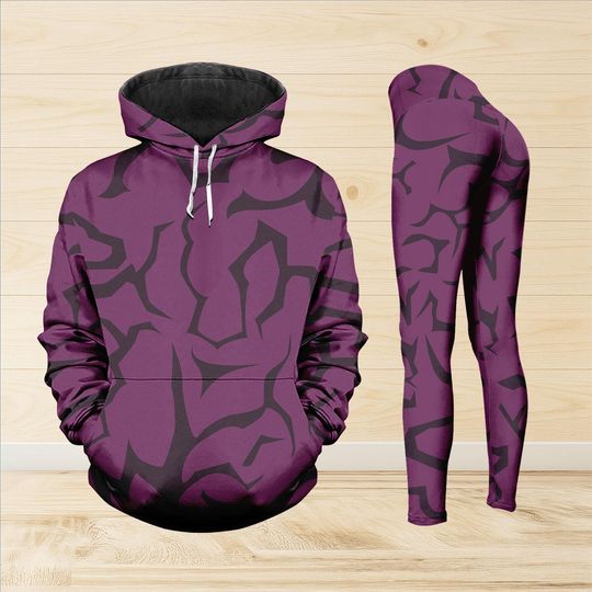 Kpop Demon Hunters Abby Saja Hoodie and Leggings Set for Men and Women Halloween Costume