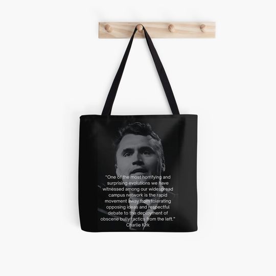 Discover Char.lie K.irk Quote Tote Bag