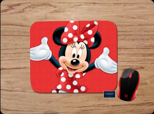 Discover Minnie Mouse Red Polka Dot Custom Mouse Pad