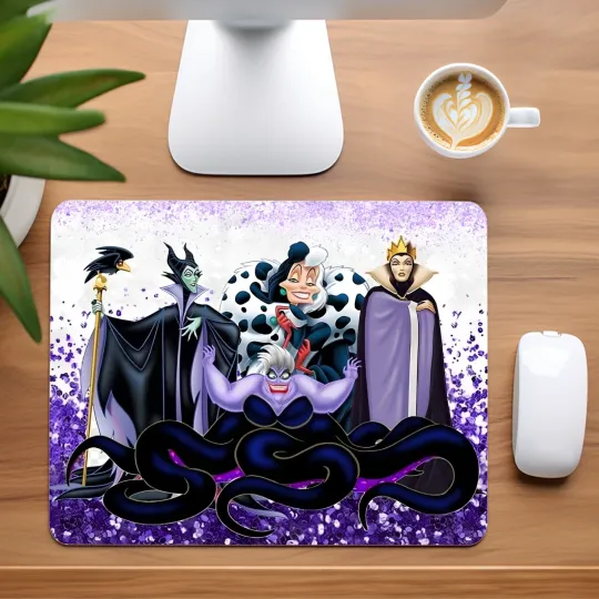 Discover Disney Villains Non-Slip Neoprene Mouse Pad