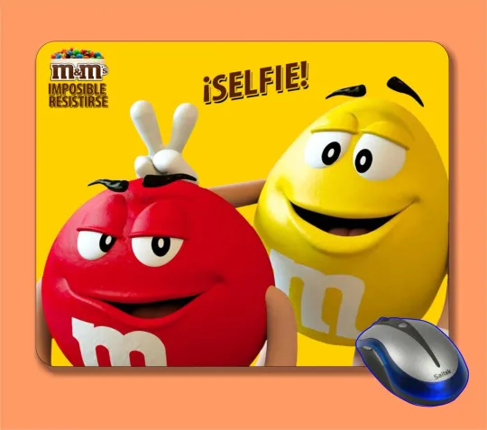 Discover M&M Chocolate Candy Computer Mouse Pad
