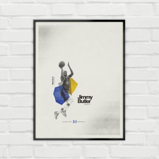 Jimmy Butler Poster Minimalist Basketball Wall Art for Fans
