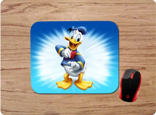 Discover Donald Duck Custom Non-Slip Neoprene Mouse Pad