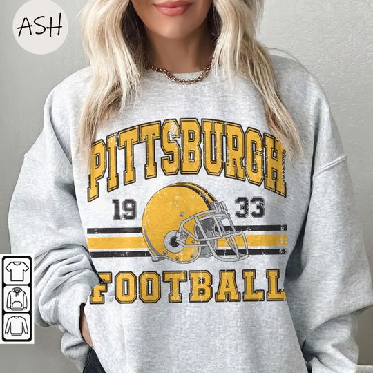 Discover Vintage 90s Pittsburgh Football Sweatshirt, Retro American Football Tee