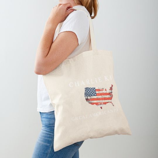 Discover Charlie Kirk Great American Patriot Tote Bag