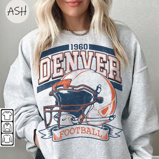 Discover Vintage 90s Denver Football Sweatshirt