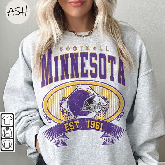 Discover Vintage 90s Minnesota Football Sweatshirt