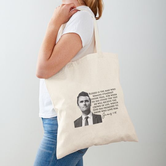 Discover Charlie Kirk , A True Patriot Charlie Kirk Tote Bag