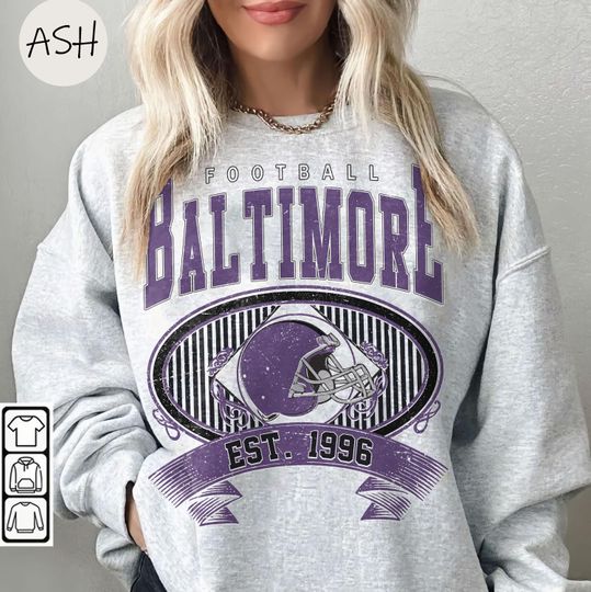 Vintage 90s Baltimore Ravens Football Sweatshirt
