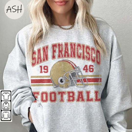 Discover Vintage 90s San Francisco Football Sweatshirt