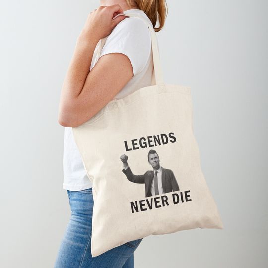 Charlie Kirk Legends Never Die Bold - pray for charlie kirk, A True Patriot Charlie Kirk Tote Bag