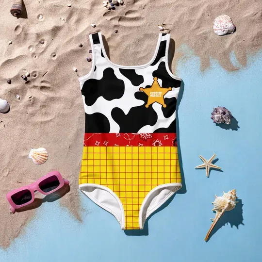 Woody Sheriff Swimsuit, Disney Kids & Youth Swimsuit, Disney Vacation