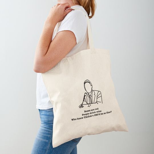 TikTok CEO Poem Tote Bag