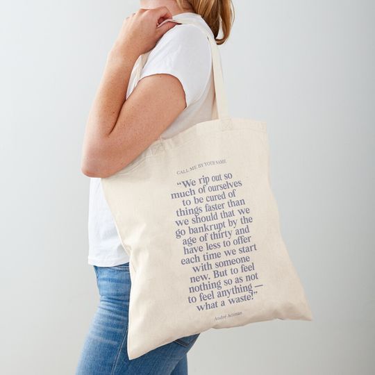 Discover Call Me by Your Name Quote ver 2 Tote Bag
