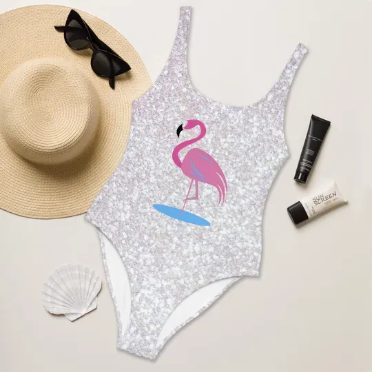 Discover Flamingo Swimsuit, Pool Party Swimsuit