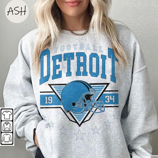 Vintage 90s Detroit Lions Football Sweatshirt for Men Women
