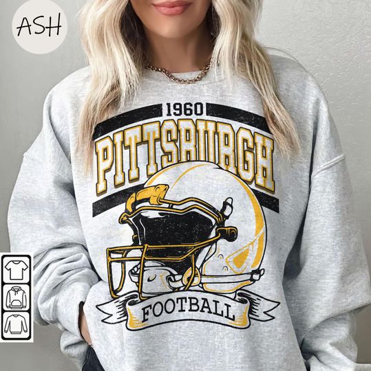Discover Vintage 90s Style Pittsburgh Football Sweatshirt, Trendy Pittsburgh  Football Fan Gift, Pittsburgh Game Day Shirt, Steeler Fans Gift