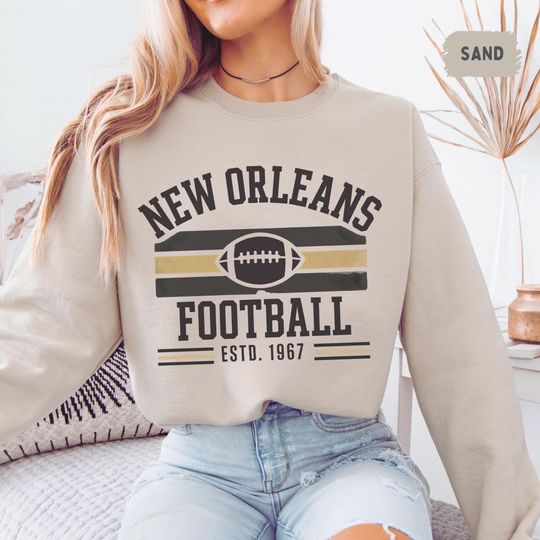 Discover Vintage New Orleans Football Sweatshirt - Unisex Crewneck