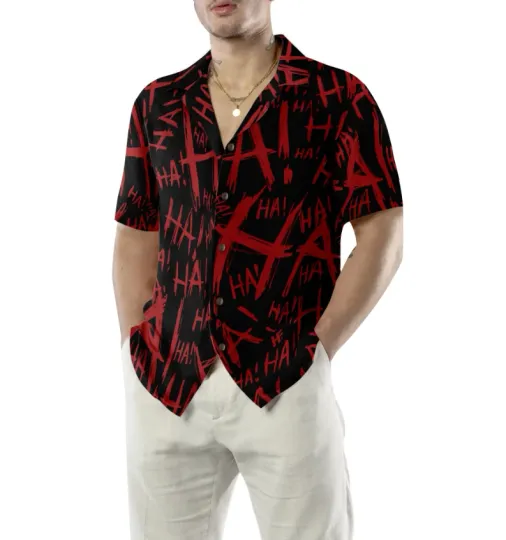 Discover Scary Laugh For Halloween V2 Hawaiian Shirt