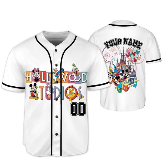 Discover Personalized Disneyland Trip Baseball Jersey Team Matching, Custom Disney Castle Shirt, Disney Jersey Gift for Kids, Mickey Head Shirt